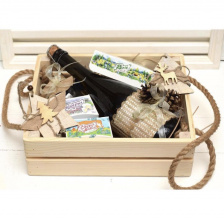 Деревянный ящик с ручками