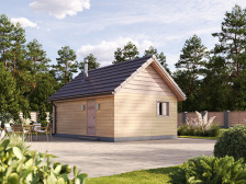 Баня 4х6 «Семейная»