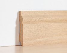 Плинтус Волна Бук 60мм напольный