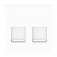 Адаптер CADUCEUS ALING HIDE, двойной для Keystone RJ12/RJ45/USB A-A/HDMI A-A, со шторками (Артикул: 2350)