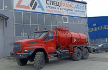 Вакуумная автоцистерна АКН-10 на шасси Урал 4320-72 NEXT
