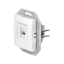 Розетка скрытой установки CADUCEUS ALING PRESTIGE с модулем Keystone USB 2.0 тип А-А, 250В~, механизм (Артикул: 60162)