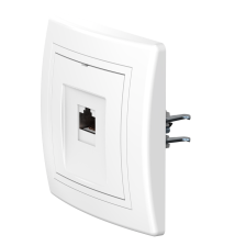 Розетка скрытой установки CADUCEUS ALING PRESTIGE компьютерная с модулем Keystone RJ45 8P8C, cat.6, UTP (UTP - неэкранированный) (Артикул: 6150)