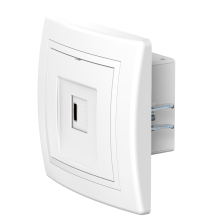 Розетка скрытой установки CADUCEUS ALING PRESTIGE USB, тип С, для зарядки 1-го устройства, 3А, 5В=, 250В~ (Артикул: 6166)