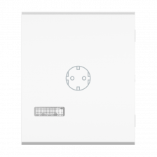 Клавиша CADUCEUS ALING MODE, 2М, с символом розетка, с индикаторным окошком (Артикул: 65826)