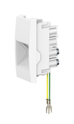 Встраиваемая модульная телефонная розетка CADUCEUS ALING MODE RJ12 6P2C, механизм (Артикул: 661)