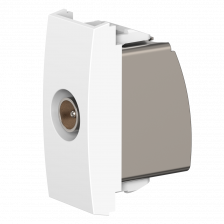 Механизм розетки антенной TV CADUCEUS ALING MODE, встраиваемой, проходной, модульной (Артикул: 6624)