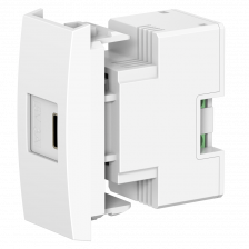 Механизм встраиваемой розетки USB тип C CADUCEUS ALING MODE для зарядки 1-го устройства (Артикул: 6626)