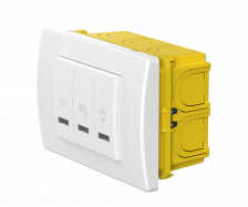 Комплект выключателей CADUCEUS ALING MODE для ванной комнаты, 10А/16А, 250В~ (Артикул: 66911)