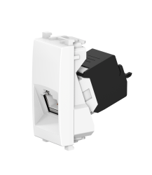 Розетка CADUCEUS ALING EXPERIENCE компьютерная, с модулем Keystone RJ45 8P8C cat.5e, UTP, модульная, для скрытой проводки, механизм (Артикул: 74221) (Тип кабеля: UTP - неэкранированный)