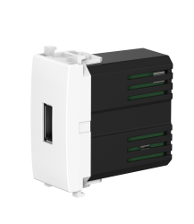 Розетка USB 2.0 тип А CADUCEUS ALING EXPERIENCE для скрытой проводки, для зарядки 1-го устройства (Артикул: 74289)