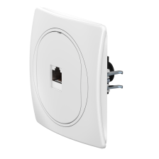 Розетка скрытой установки компьютерная CADUCEUS ALING EON с модулем Keystone RJ45 8P8C, cat.6, UTP (Артикул: E6150.00) (UTP - неэкранированный)