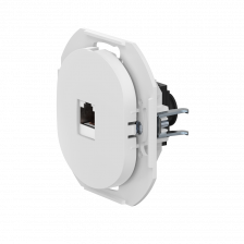 Розетка скрытой установки компьютерная CADUCEUS ALING EON с модулем Keystone RJ45 8P8C, cat.6A, FTP, механизм (Артикул: E616S) (S/FTP - экранированный)