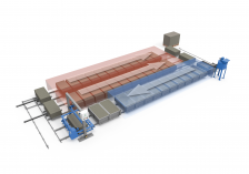 Мини-линия конвейерного типа для производства газобетона производительностью 26 м3/сутки