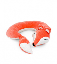 Подушка для шеи лиса, рыжая 32 см, Mi072