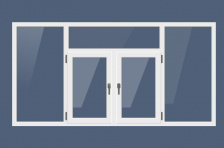 Лоджия с фрамугой