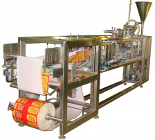 Фасовочный автомат фасовки жидкостей в дой-пак пакет ДПМ25