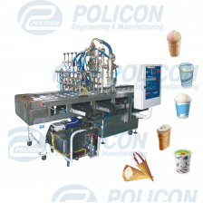 Фасовочный автомат мороженого четырехпоточный