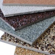 Фасадная плита с натуральной каменной крошкой