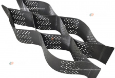 Объемная георешетка с перфорацией и без, объемная геосетка