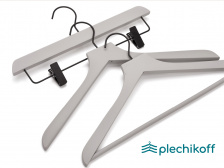 Вешалки-плечики для одежды  с soft-touch покрытием PLECHIKOFF