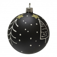Елочная игрушка – шар Колючие елочки