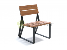 Кресло садово-парковое из термососны «Park» 580 графит