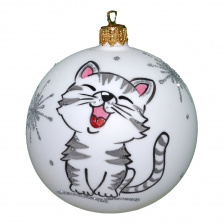 Шар на ёлку Котенок, Ø 85 мм, в подарочной упаковке