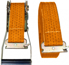 Ремень стяжной с рельсовыми концевиками ласточкин хвост