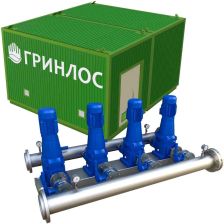 ГРИНЛОС Станция второго подъема в блочно-модульном здании