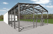 Каркас быстровозводимого здания S 1152 м2 h4