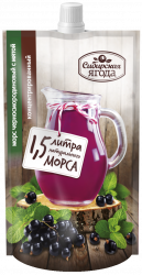 Черносмородиновый концентрированный морс с мятой Сибирская ягода