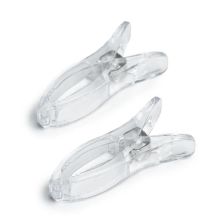 Зажимы-прищепки пластиковые прозрачные