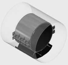 Опоры ОХФ ТТП.9100-2024 - хомутовые для трубопроводов в футляре