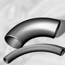 Гнутый отвод 1ГО 159.5,0 по ГОСТ 24950-2019/81