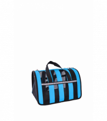 Переноска для животных, съемный коврик, синяя, 9388