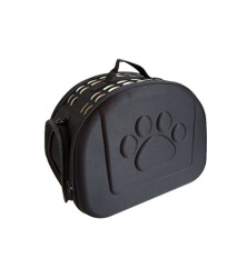 Переноска для животных, жесткий каркас, черная, 3814