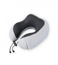 Подушка с карманом для перелетов с эффектом памяти, светло-серая, Mi202