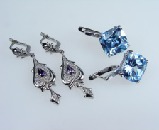 Серьги серебряные