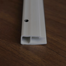 Профиль ПВХ перфорированный стеновой серый для натяжных потолков
