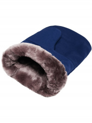 Рукавицы утепленные из полиэфирной ткани с мехом оптом от производителя