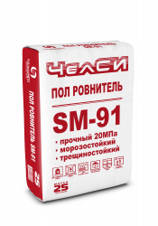 Ровнитель для пола цементный SM-91, 25 кг.