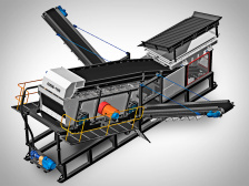 Полумобильный сортировочный комплекс СКМ-150 (Сортировка и дробление)