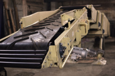 Телескопический погрузчик мешков в автотранспорт и контейнеры