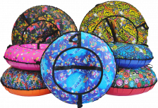 Санки-ватрушка (тюбинг) ПОКАТУШКИ на молнии