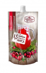 Клюквенный концентрированный морс Сибирская ягода