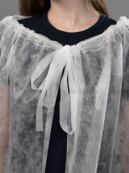 Халат-накидка на кулиске с завязками, спанбонд 20 гр/м² (упаковка)