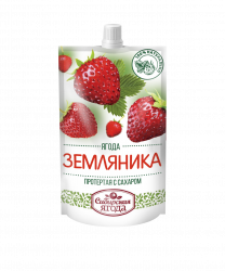 Земляника протертая с сахаром Сибирская ягода