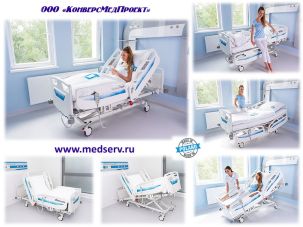 Кровать медицинская больничная с электроприводом Nexo, Famed Zywiec, Польша