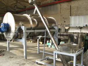 Смесители сыпучих материалов встречного потока, ленточные